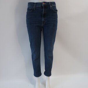 Womens MOTHER The Swooner Rascal Ankle Blue Jeans 29